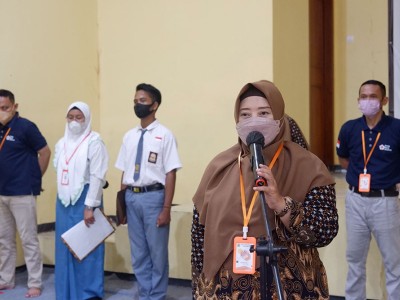 Amanat Upacara Pembukaan LDKS oleh Kepala SMK Diponegoro Surabaya